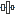 The Distribute Horizontally icon