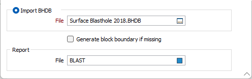 The Import BHDB and Report options