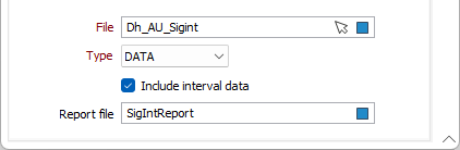 The File options on the Significant Intersections form Output tab