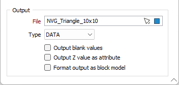 The Output options on the Convert Grid to MM File form
