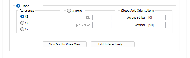 The Plane options