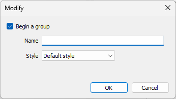 The Modify form