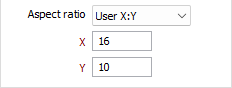A User X:Y Aspect Ratio